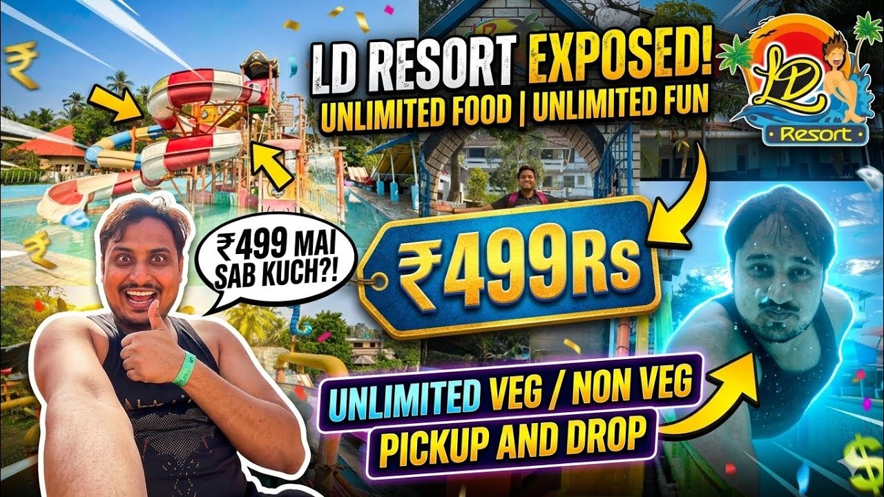 LD Resort Virar |Virar Low Budget waterpark just 499rs | Best Resort in Virar|LD Resort & waterpark 