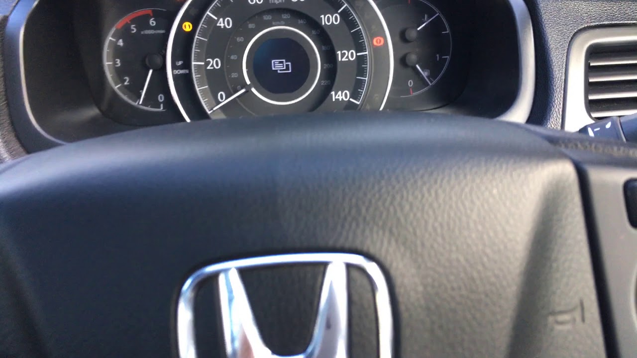 Honda Cr-v 2012 - 2017 Tyre pressure light reset