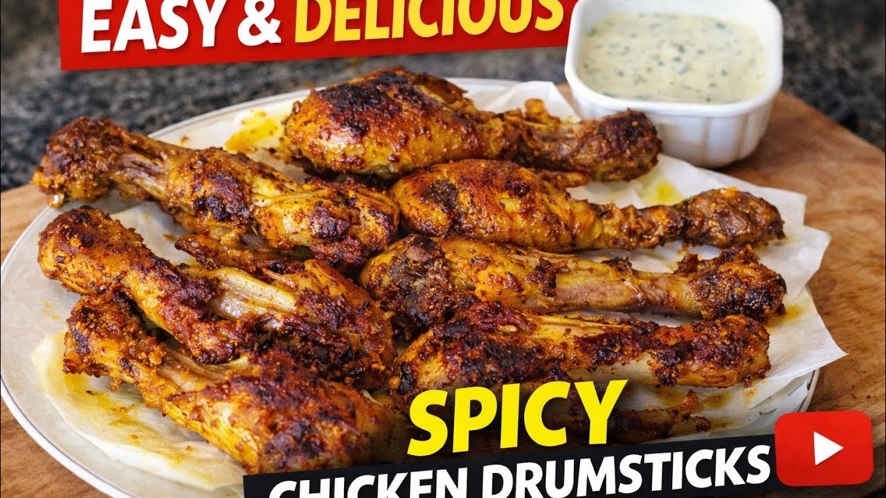“Crispy Masala chicken drumsticks Wings | Simple & Flavorful Recipe”#drumsticks#crispy#youtubevideos