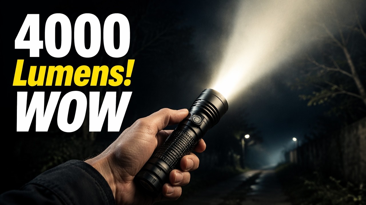 AMAZING 4000 Lumens Acebeam EC65 Rechargeable LED Flashlight Review