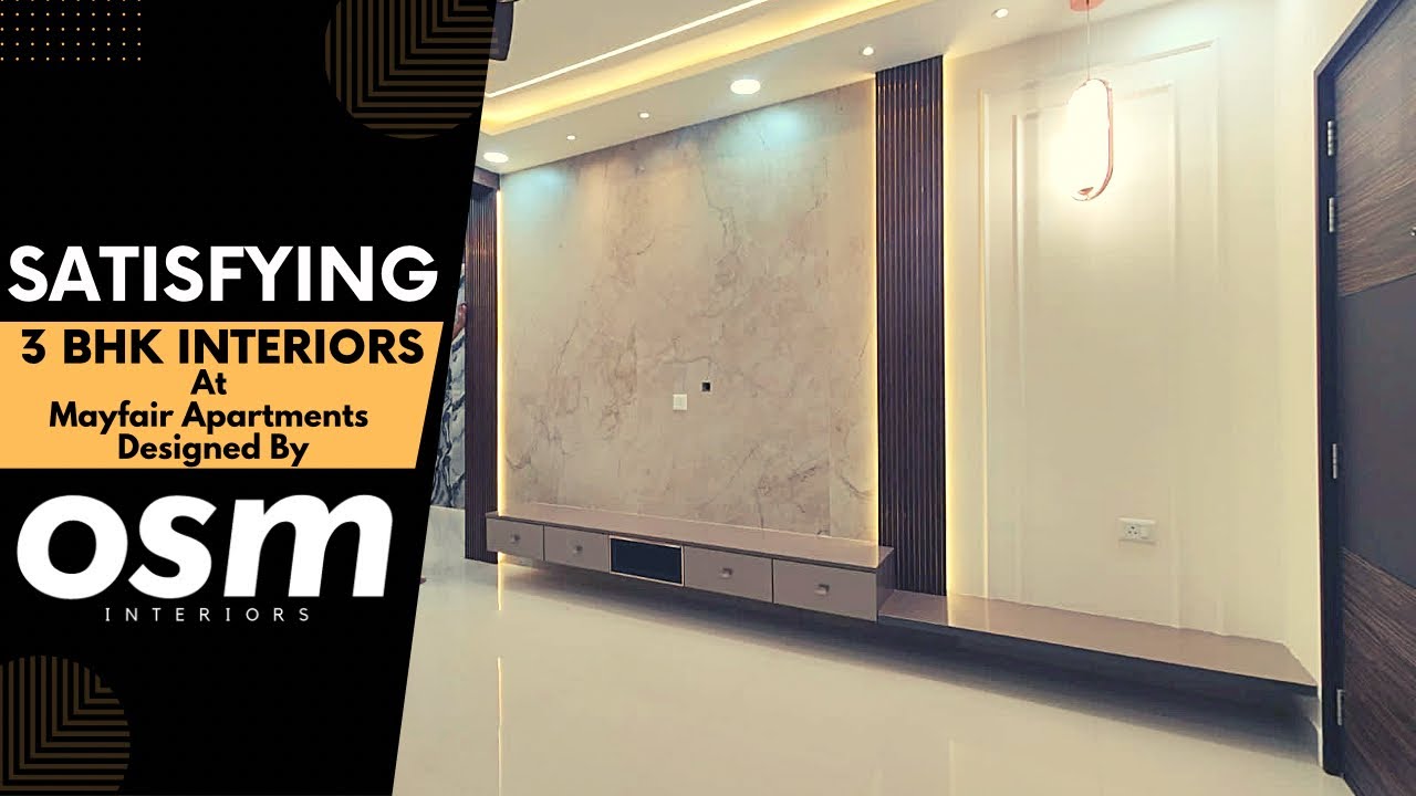 Satisfying 3BHK Interiors At Mayfair Apartments Hyderabad | By Osm Interiors