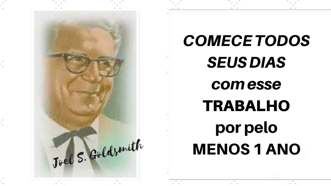 TRABALHO PROTETOR | Joel S. Goldsmith