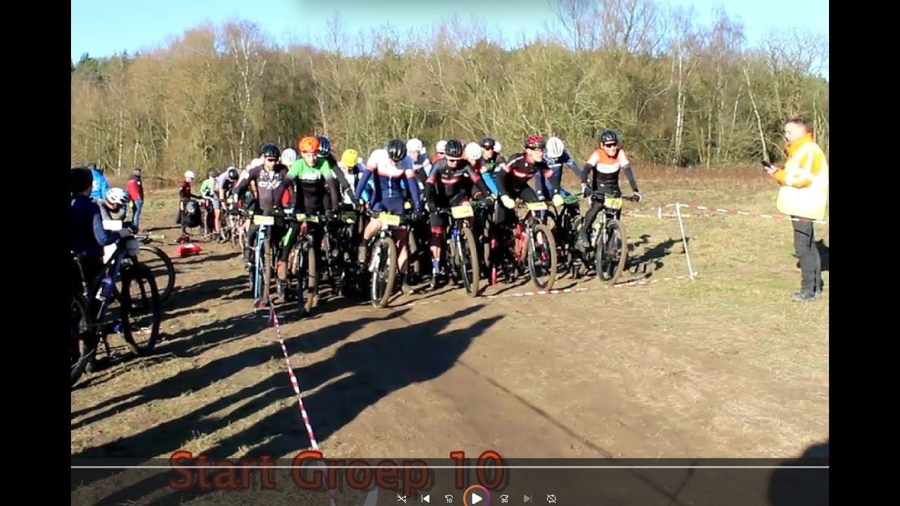 Mountainbike-wedstrijden op de Goudsberg in Lunteren