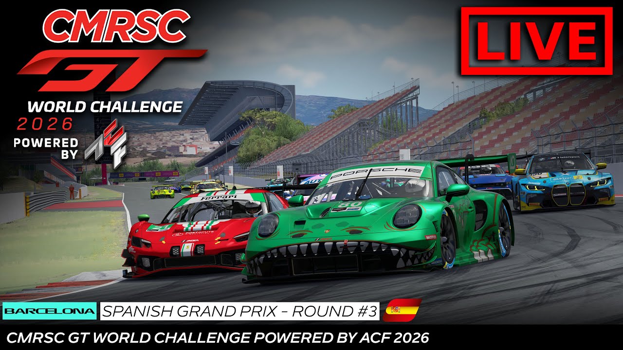 Live l Round 3 l Spanish Grand Prix l CMRSC GT World Challenge Powered by ACF