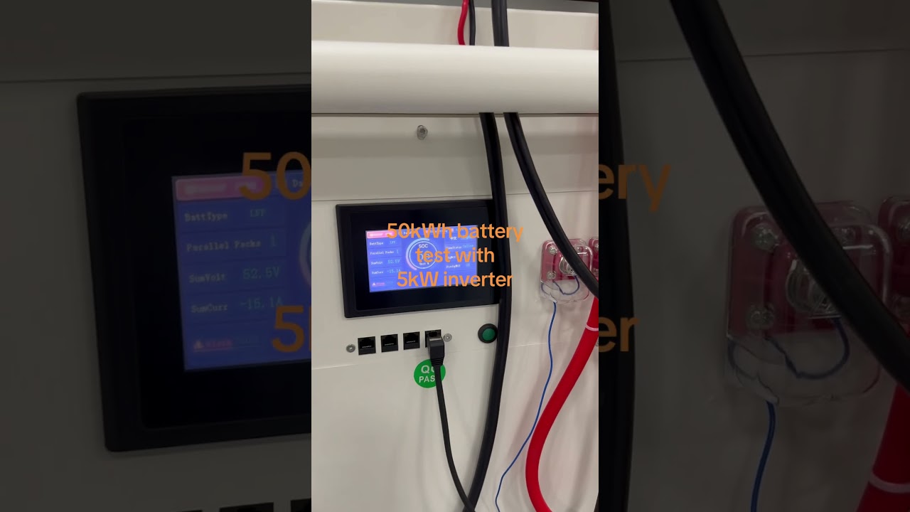 50kWh battery testing with 5kW inverter