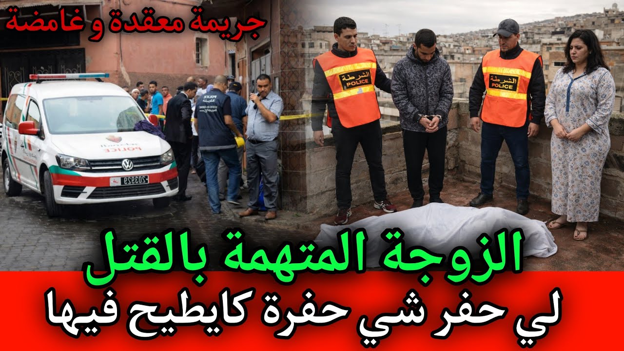 الزوجة المتهمة بالقـ ـتل ... لي حفر شي حفرة كايطيح فيها,قصص بوليسية مغربية.