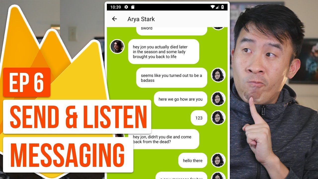 Kotlin Messenger 06: Send and Listen for Chat Messages