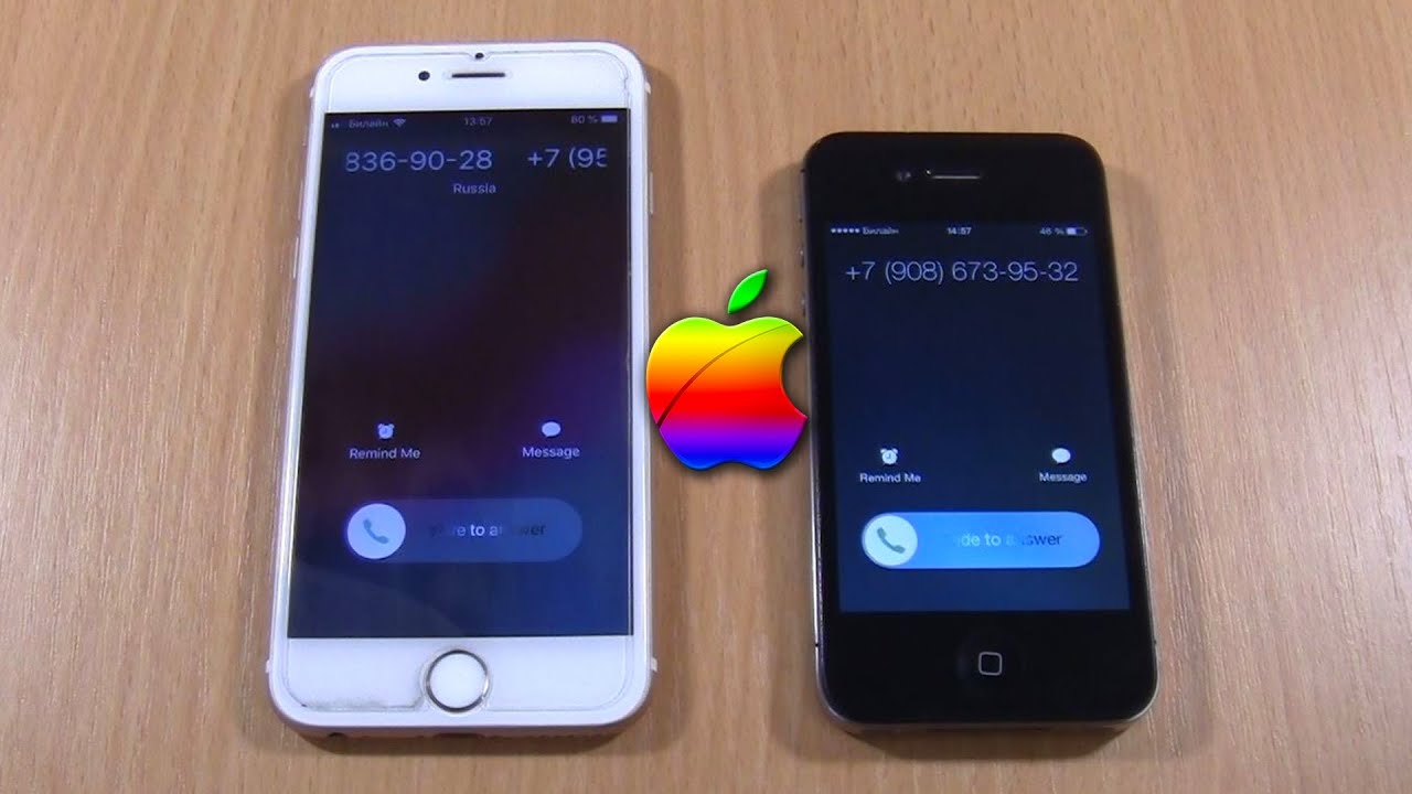 iPhone 4s (iOS 7.1) vs iPhone 6 Incoming Call
