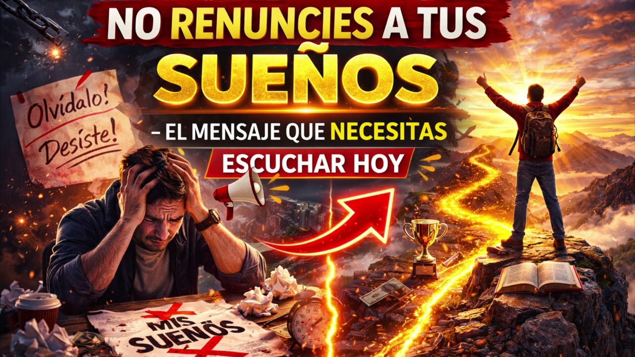No renuncies a tus sueños – El mensaje que necesitas escuchar hoy
