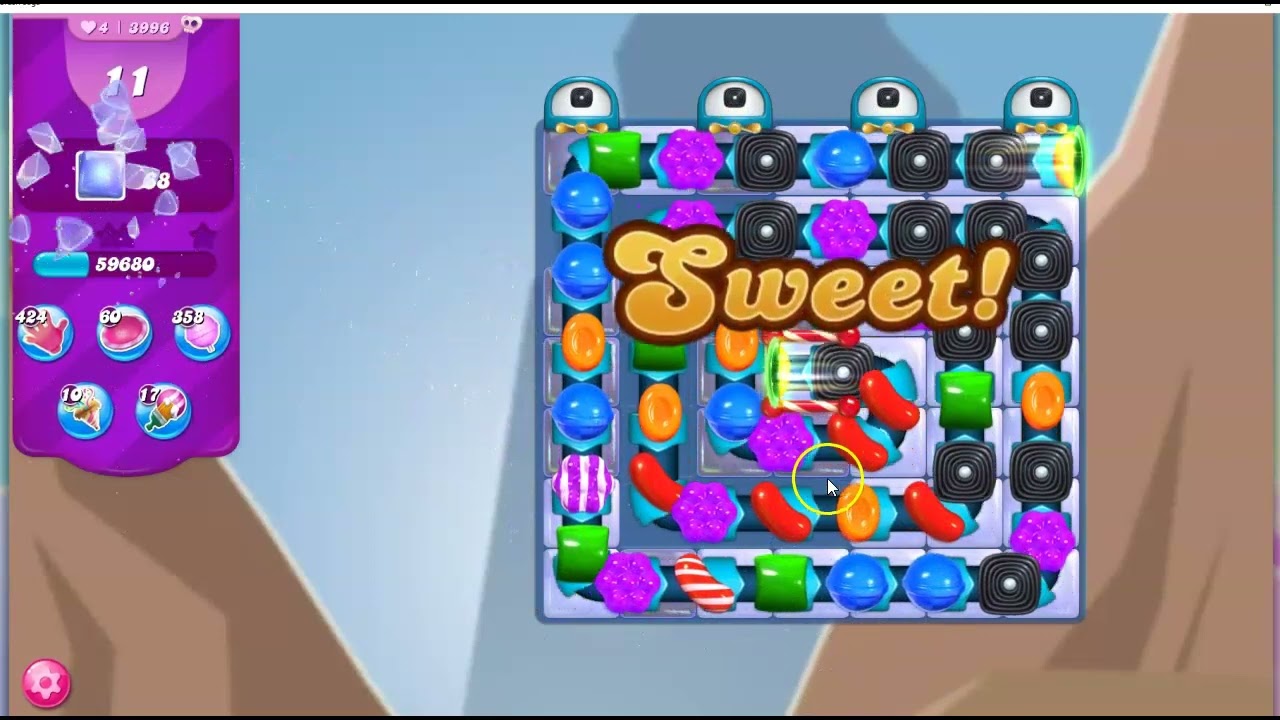 Candy Crush Level 3996 Talkthrough, 15 Moves 0 Boosters