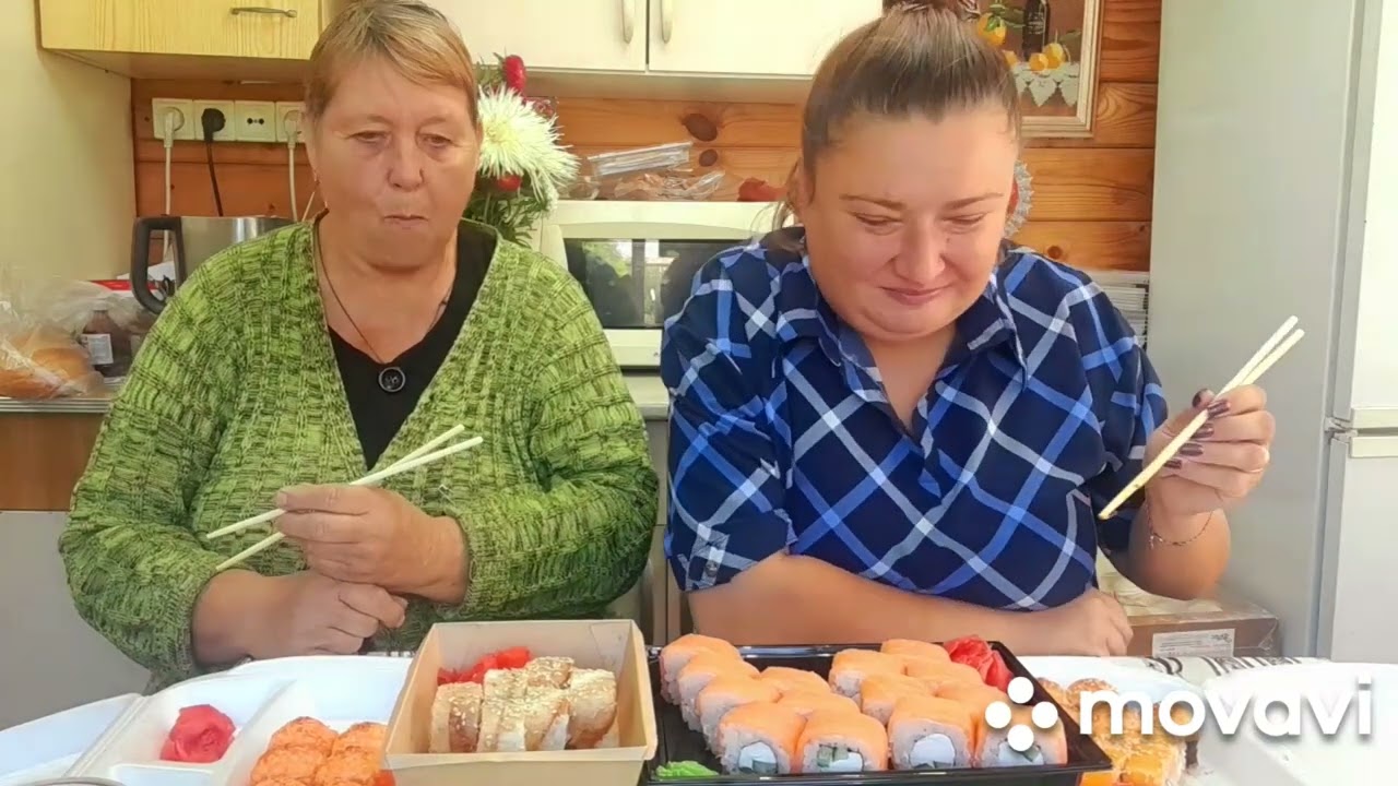 МУКБАНГ 😋 С Амуровной 😍🍣🍣🍣
