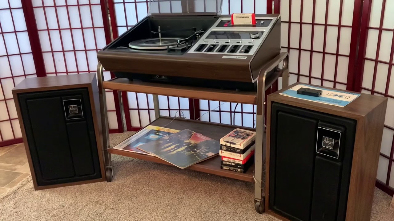Zenith Wedge Record Player 8-Track Am-FM Stereo