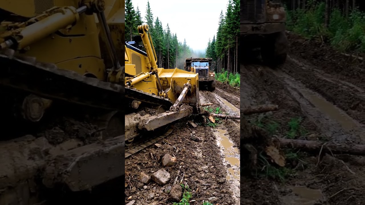 Extreme Bulldozer Power in Deep Mud! 🚜