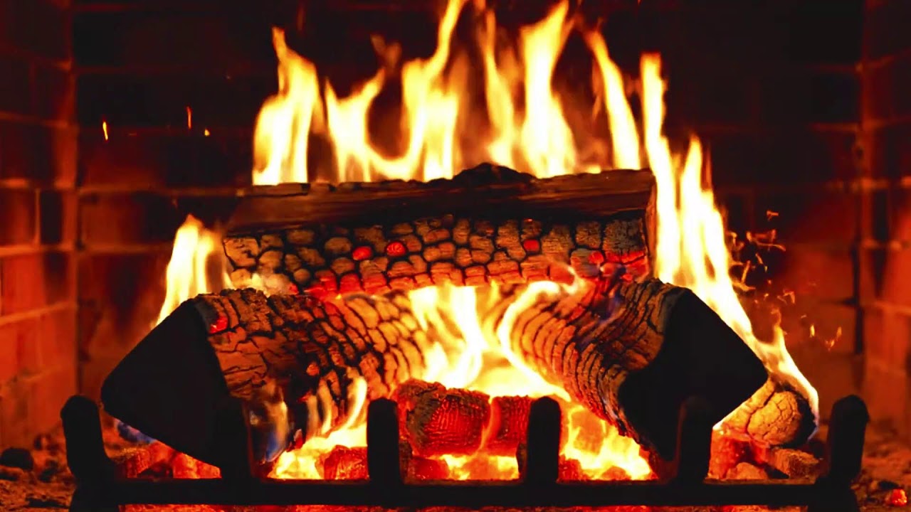 🔥Night Fireplace Ambience 🌙 Warm Fire Sounds for Calm & Relaxation