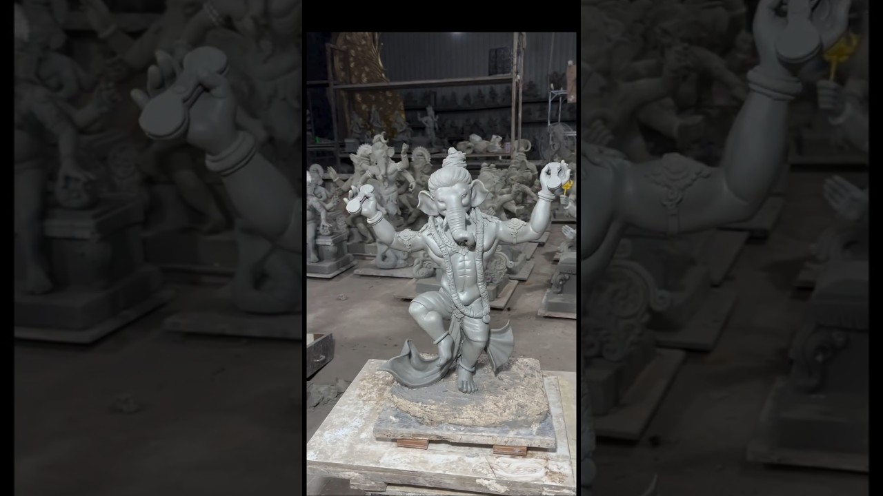 2026 ganpati new asthetic model launched 🥰🌍 #ganapatibapa #shortsfeed #ganpatiidol #bappalover