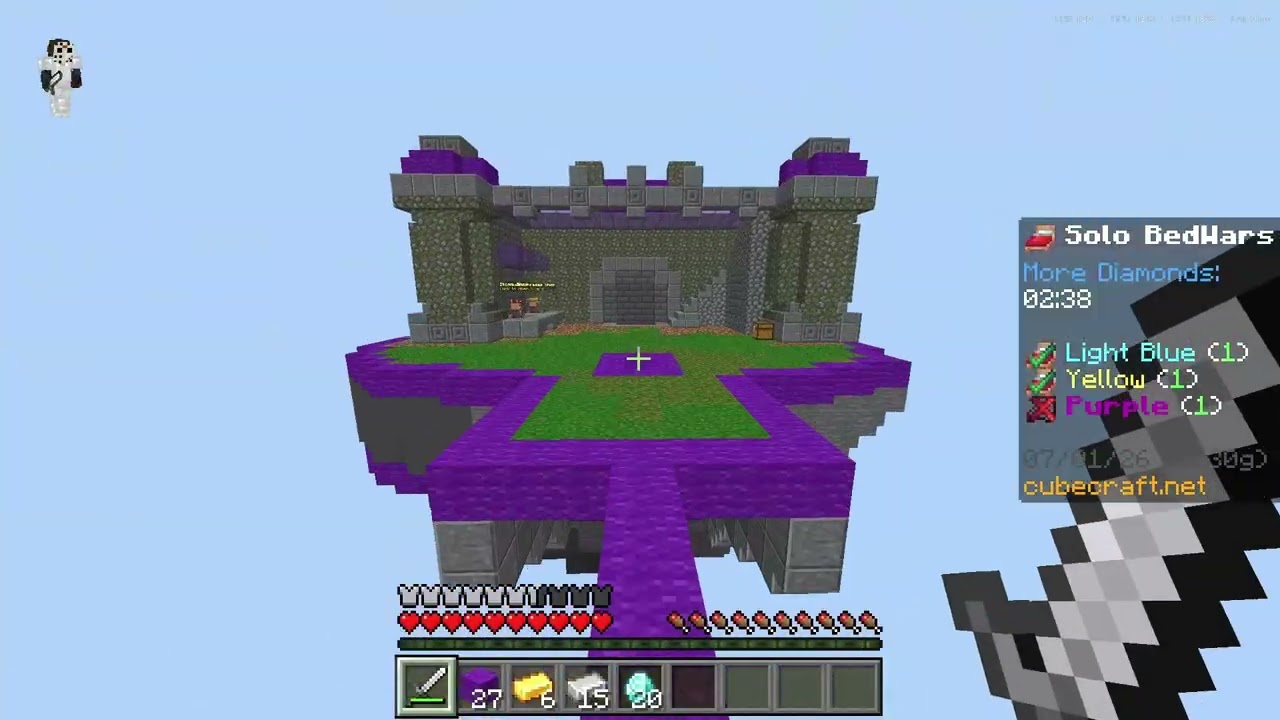 Minecraft Bedrock Cubecraft Bedwars Game 2
