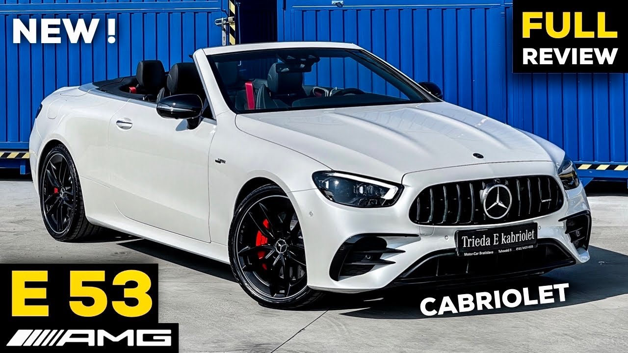 2021 MERCEDES E Class AMG E53 Convertible NEW Full In-Depth Review LOUD Sound Exterior Interior