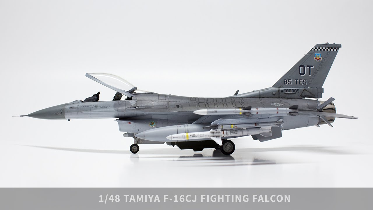 Простые шаги для начинающих по улучшению набора Tamiya F-16CJ Fighting Falcon 1/48