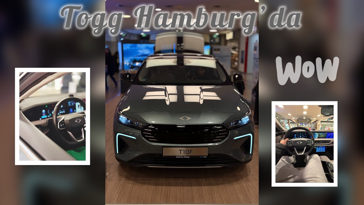 Togg’u görmeye gittik.Togg Hamburg’a geldi