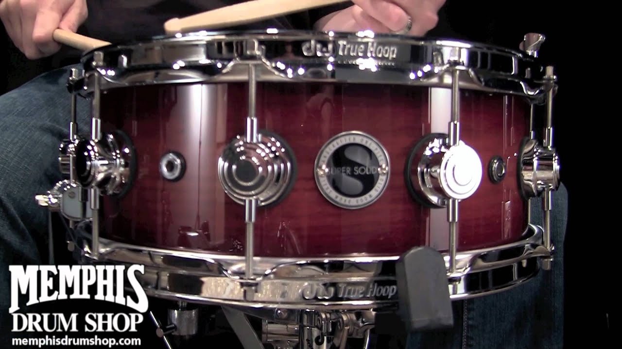 DW 14 x 5.5 Super Solid Shell Oak Snare Drum - Natural to Rich Tobacco Burst