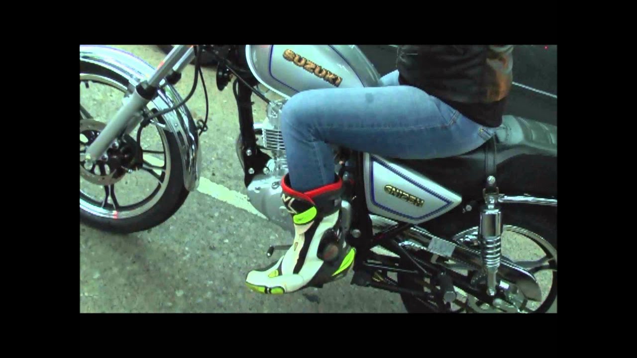 Prueba de recorrido en una GN 125 de Suzuki-  La Curacao Guatemala