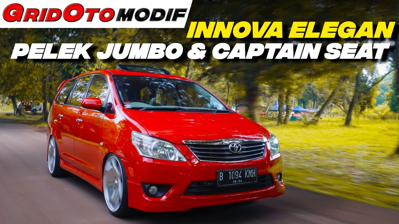 Modifikasi Toyota Innova Elegan, Jubah Merah Merona, Setup Kaki-kakinya Mempesona | Modifikasi Mobil