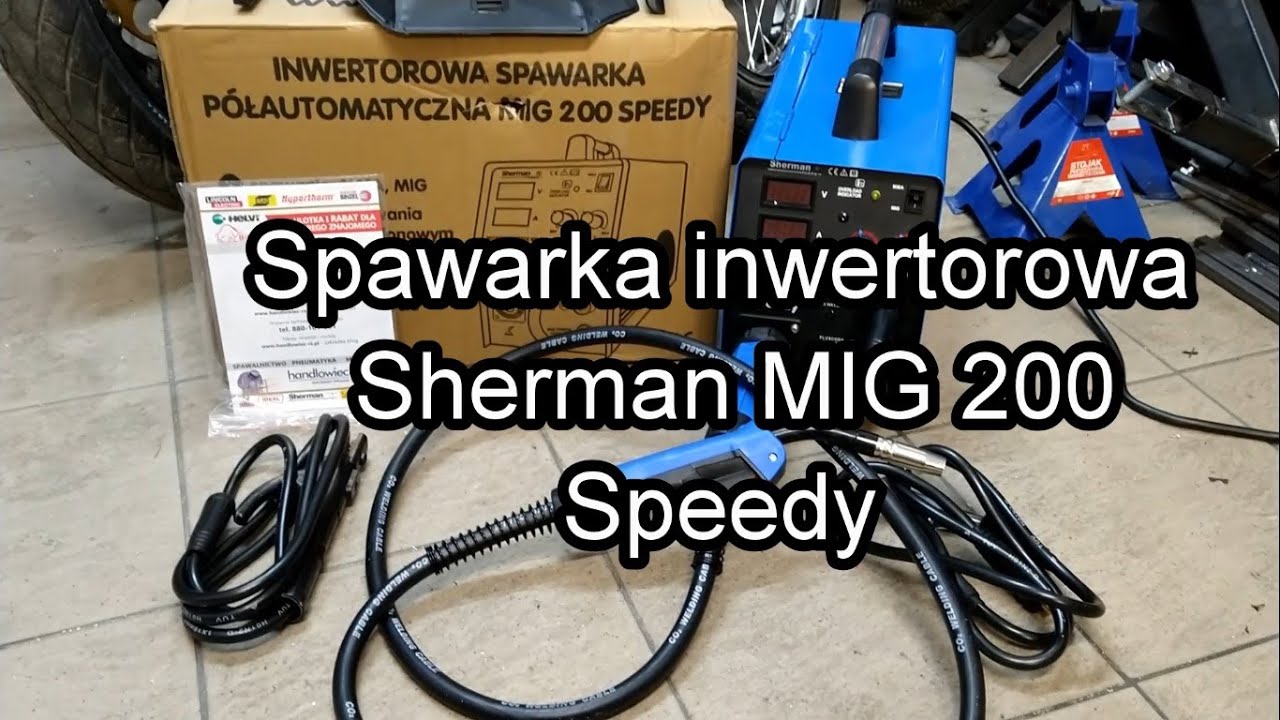 Spawarka inwertorowa Sherman MIG 200 Speedy - unboxing i szybkie omówienie