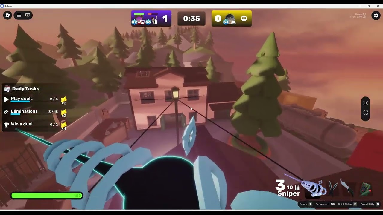 I'm playing 2v2 in rivals