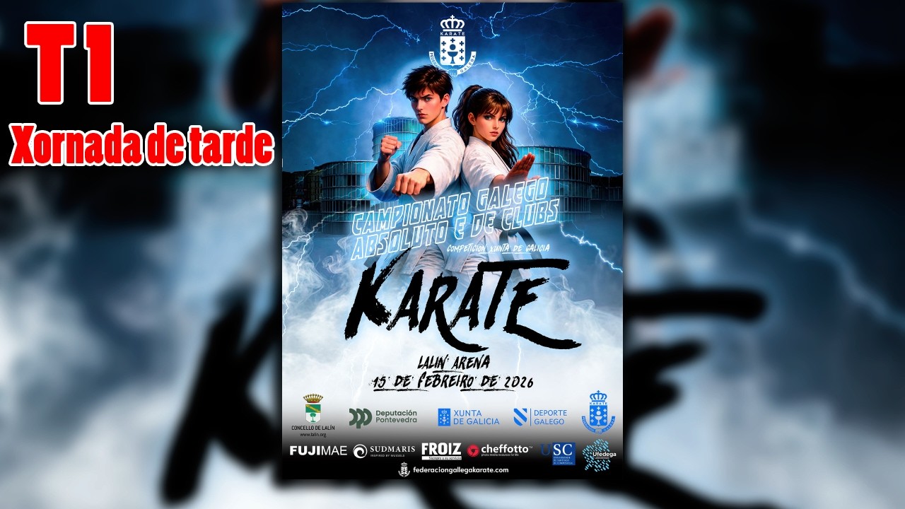 Tatami 1 Tarde | Campionato Galego Absoluto e de Clubs | Tempada 25/26