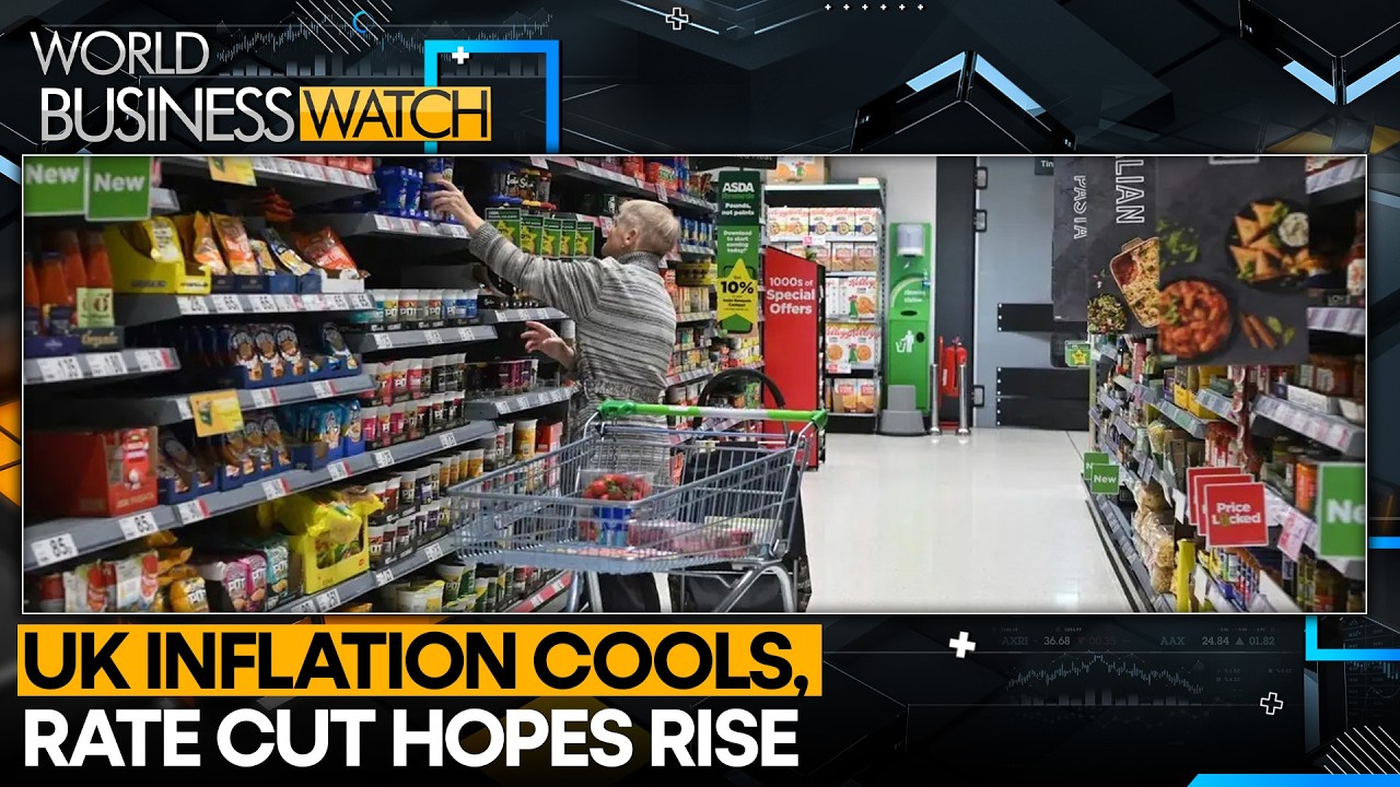UK Economy Weakens as Inflation Cools | Rate Cut Likely Next Month? | WORLD BUSINESS WATCH