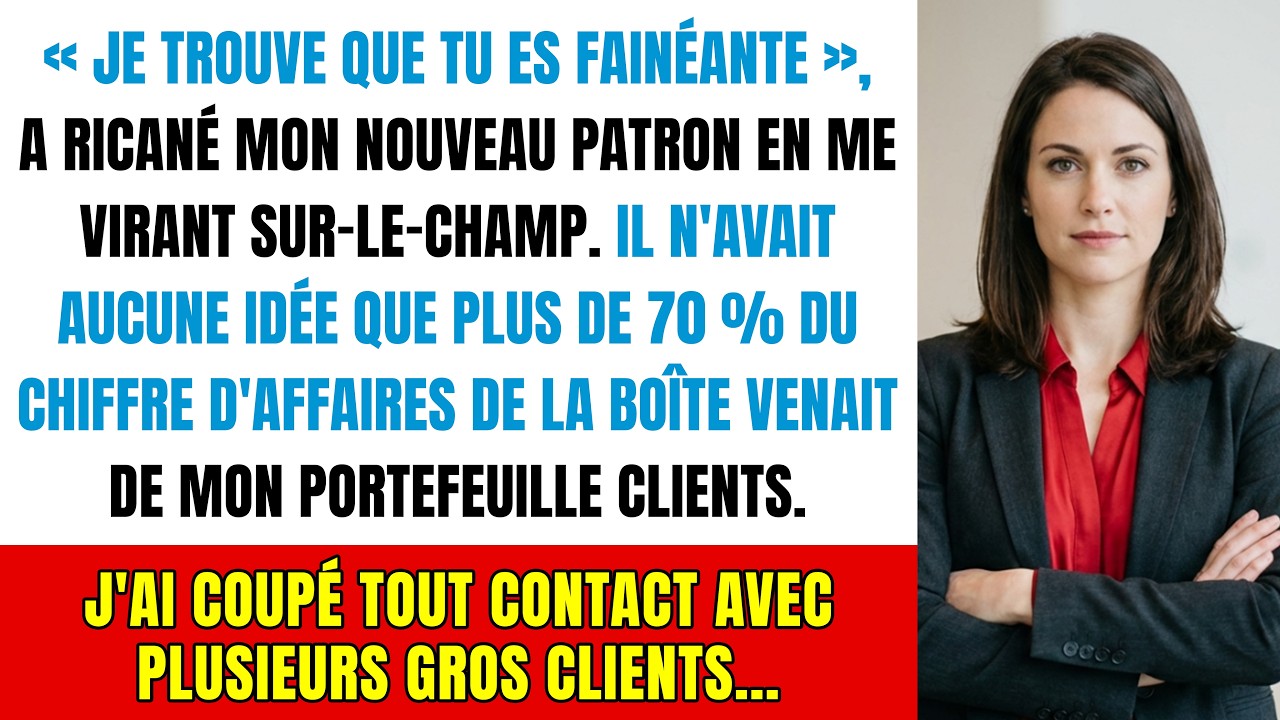 Mon nouveau patron m'a viré, alors je suis parti et j'ai laissé le karma s'en charger.