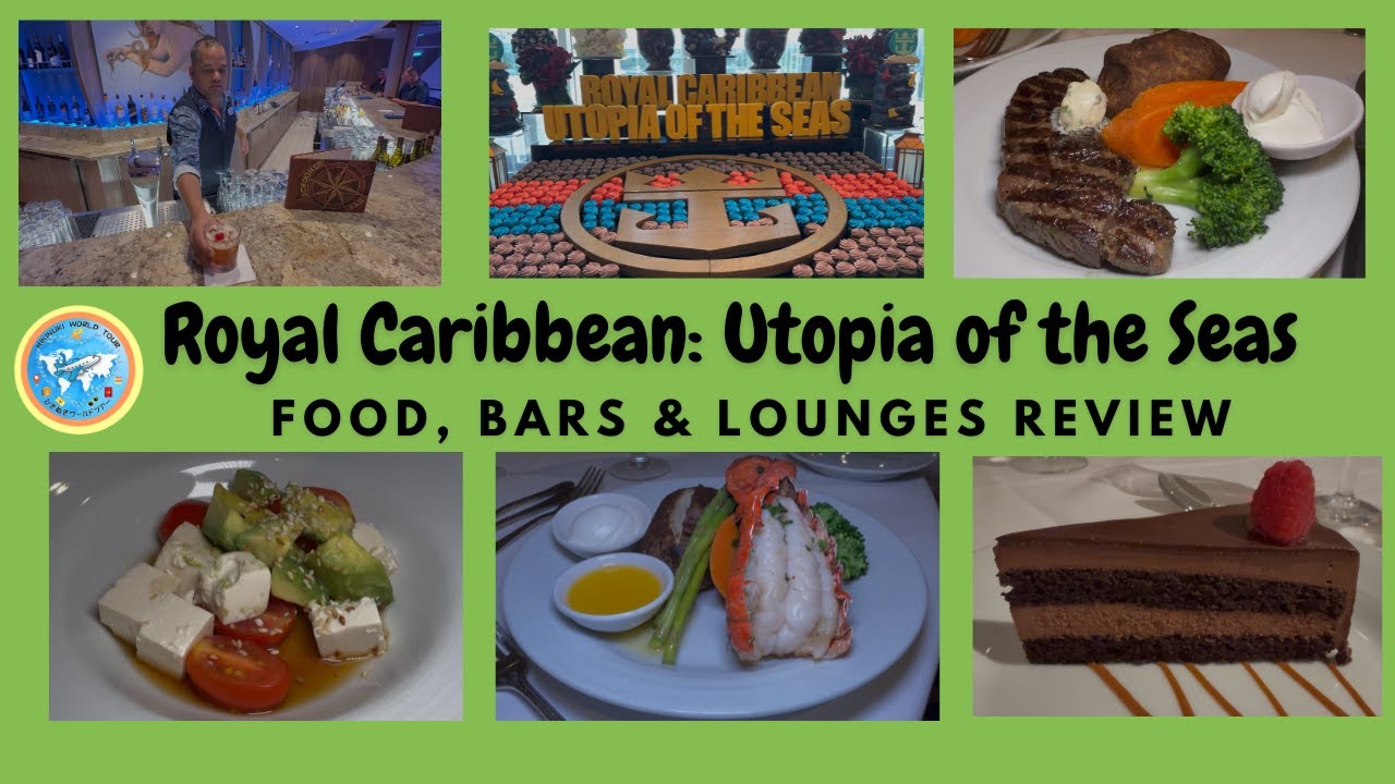 Обзор еды и напитков на лайнере Royal Caribbean Utopia of the Seas | Бесплатные и фирменные блюда...