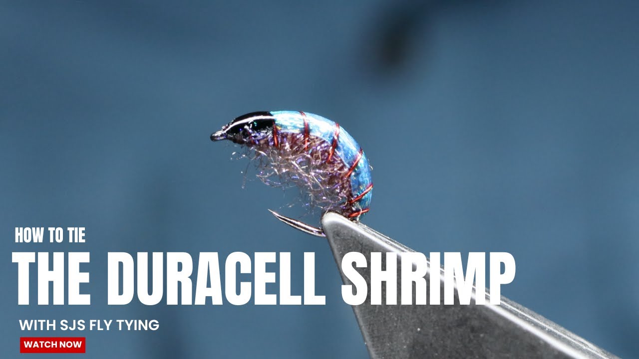 Tying The Duracel Shrimp. Step-by-Step tutorial of a grayling pattern by Andy Buckley