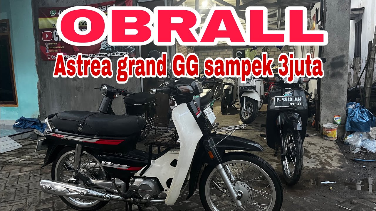 DIJUAL OBRALL!!!! HONDA ASTREA GRAND CUMAN GAK SAMPEK 3JUTA SURAT LENGKAP!!