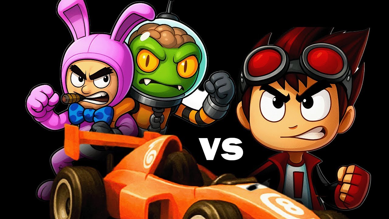 Simplemente no tienen Nivel Bunny y Bzorp vs yo Beach buggy racing