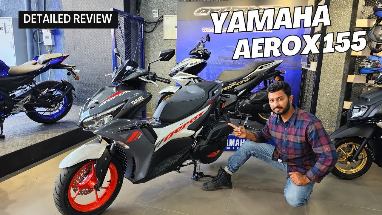 2023 Yamaha Aerox 155: The Most Economical Sports Scooter in India | 15 PS power with R15 DNA Review