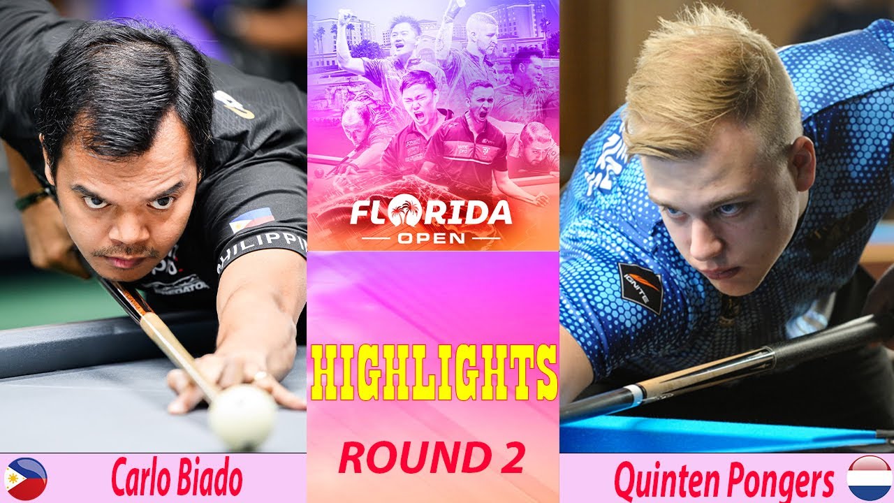 HIGHLIGHTS | Carlo Biado vs Quinten Pongers | Florida Open Pool Championship