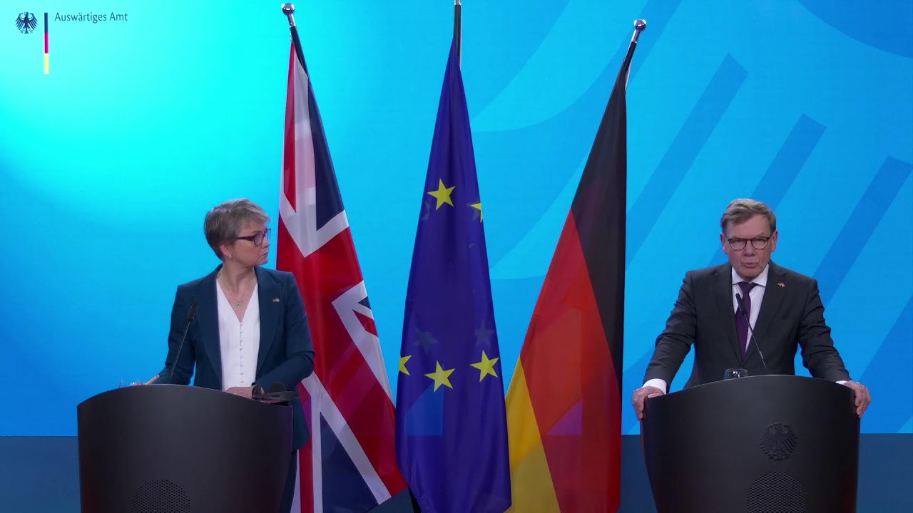 Press conference by Foreign Minister Wadephul and his British counterpart Yvette Cooper