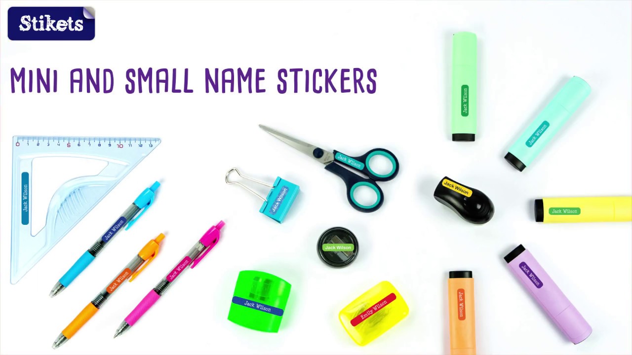 Label Your School Supplies With Stikets!