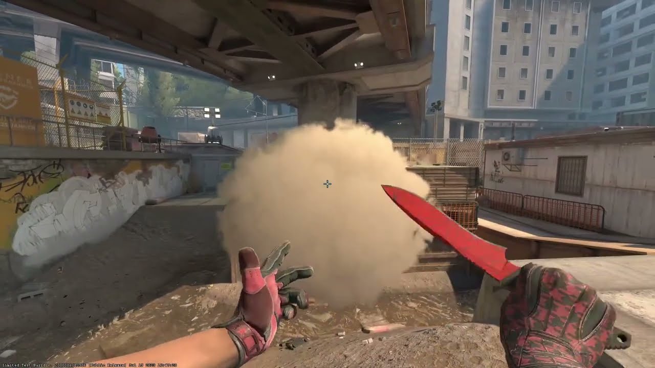CS2 Overpass B Site Smoke