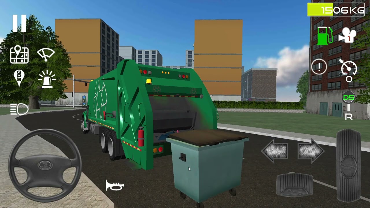 Trash Truck Simulator Rear Loader Long Nose