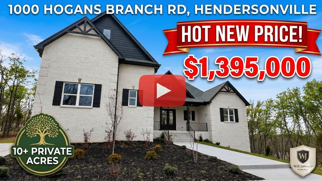 Epic Hilltop Views 😱 Luxury New Construction on 10 Acres | Hendersonville TN