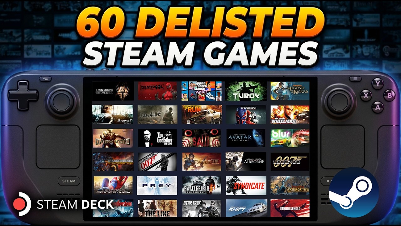 60 Delisted Steam Games Tested on Steam Deck | Full Performance Test