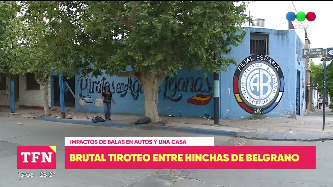 Barras enfrentadas de Belgrano se atacaron a tiros antes del partido ante Platense.