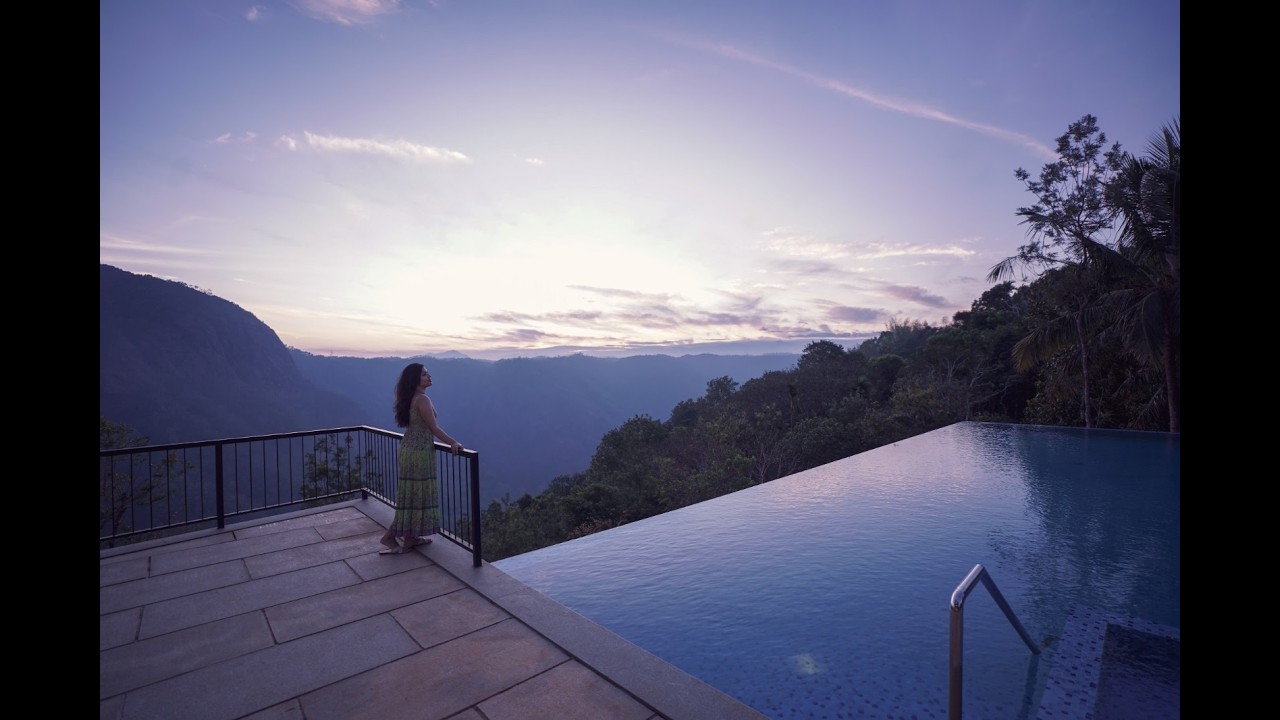 Serene Premium couple Resort with Infinity  Mountain Views from pool in Wayanad