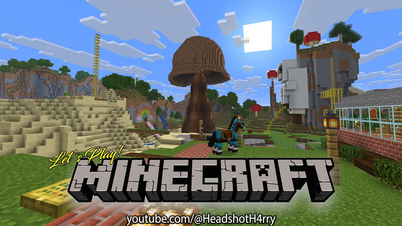 Let's build a GIANT MUSHROOM in #minecraft
