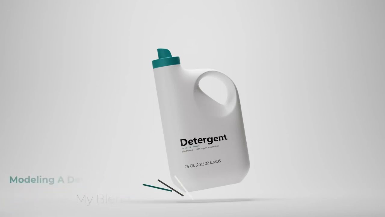 [My Blender Exercise] #01 Modeling A Detergent Bottle