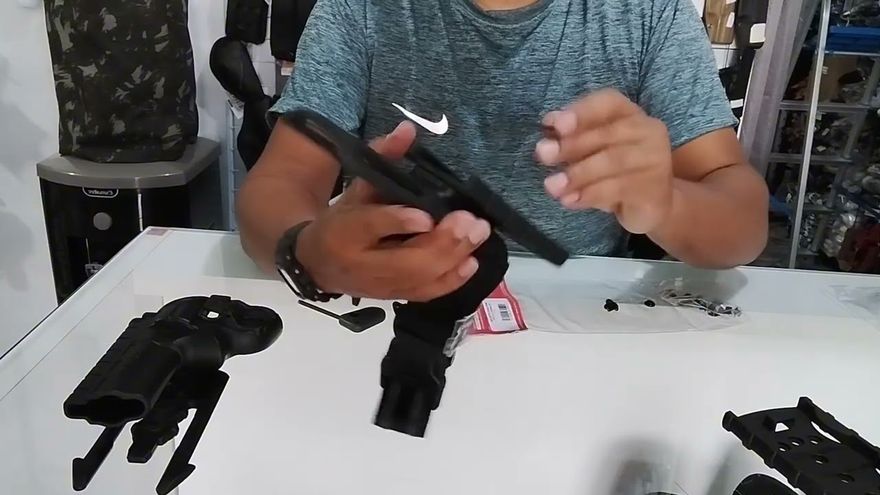 Montagem do Coldre para Revólver Bélica no Adaptador Speed