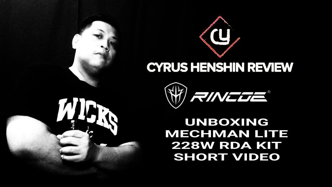SHORT VIDEO‼ UNBOXING RINCOE MECHMAN LITE 228W RDA KIT