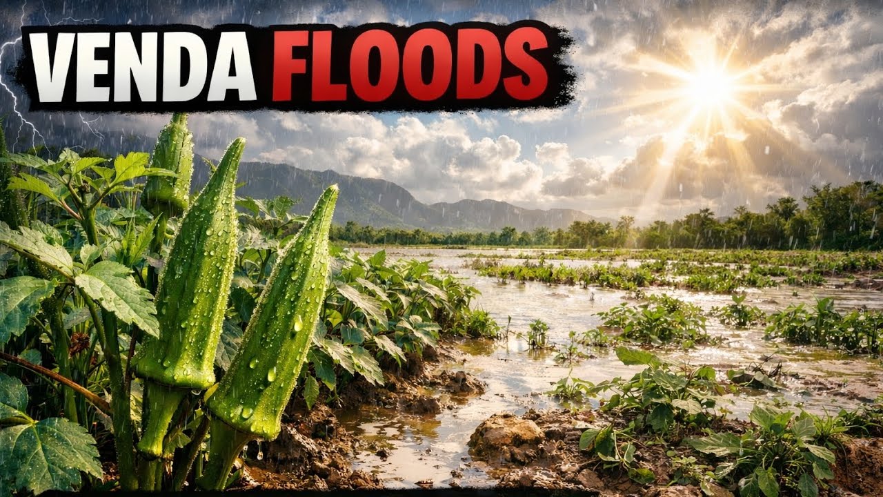 After heavy Limpopo floods, my okra is fighting back. This is today’s farm update from Venda 🇿🇦